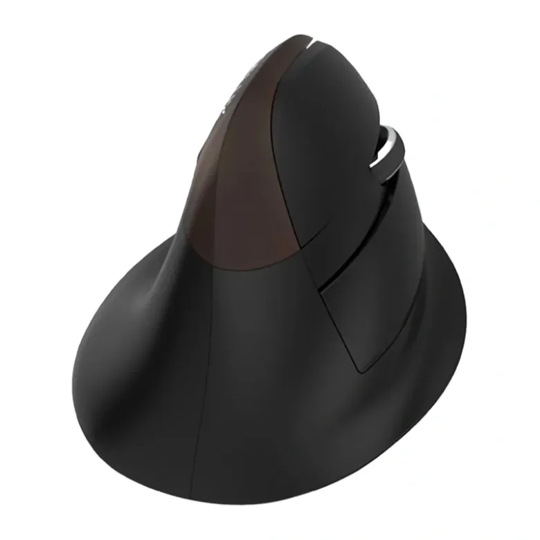 Ergonomic Mouse Delux Wired+BT+2.4G M618Mini Gold