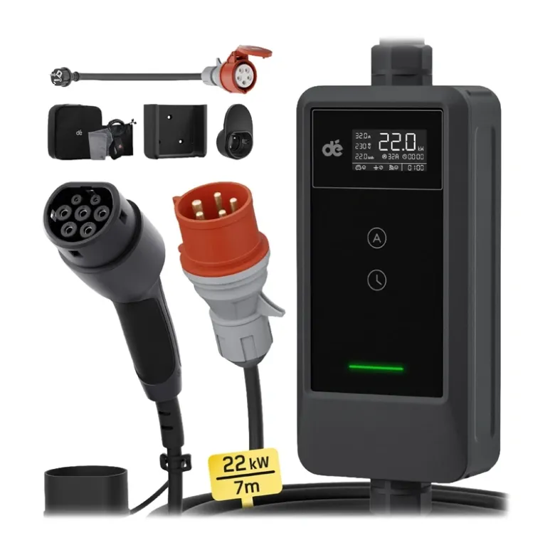 dé Traveler Set 22 kW hordozható elektromos jármű-töltő