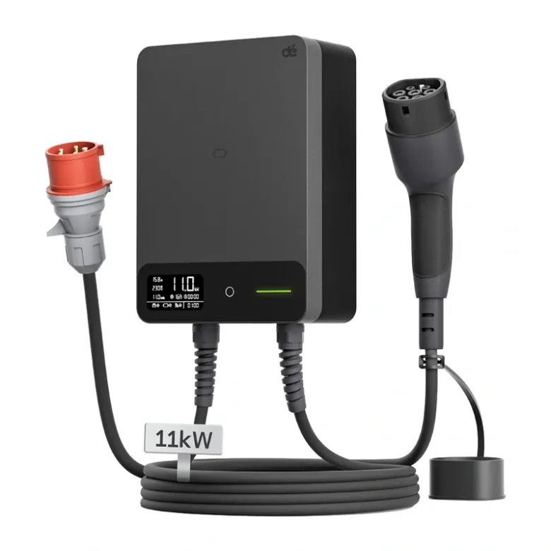 dé 11 kW-os fali töltő, 10 m-es kábellel