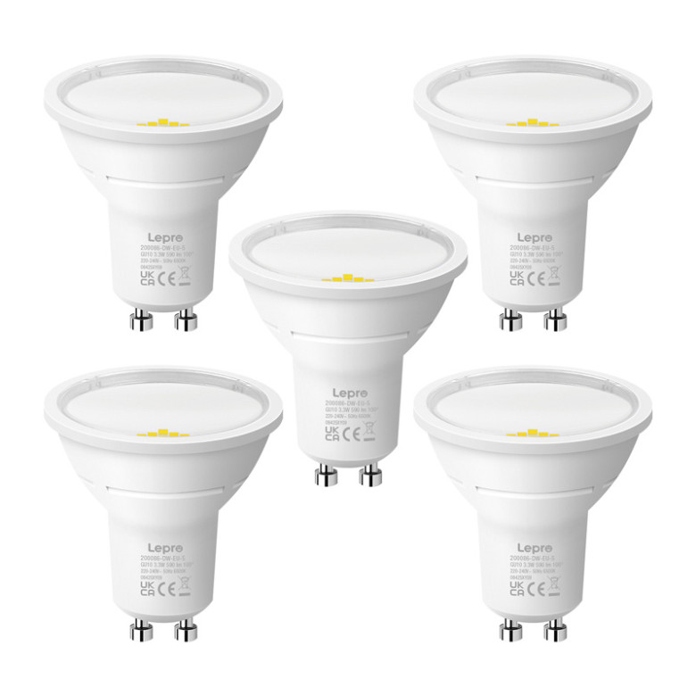 LEPRO 200086-DW GU10 LED-izzó 5 db